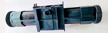 Bild 1: Das Fließrohr (Flowtube) des iPERL wurde aufgrund der Anforderungen an Präzision und Mechanik aus glasfaserverstärktem PPS konzipiert (c) FORM+Werkzeug