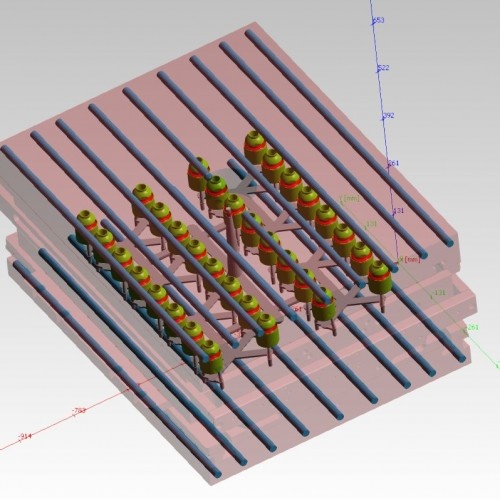 Figure 4 – Elastomer application with insert in 32 cavity configuration  (c) SIGMA Engineering GmbH
